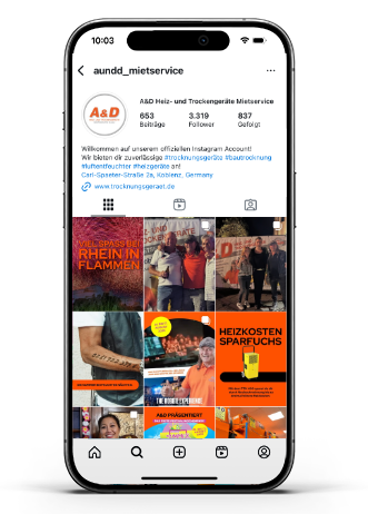 AundD auf Social Media